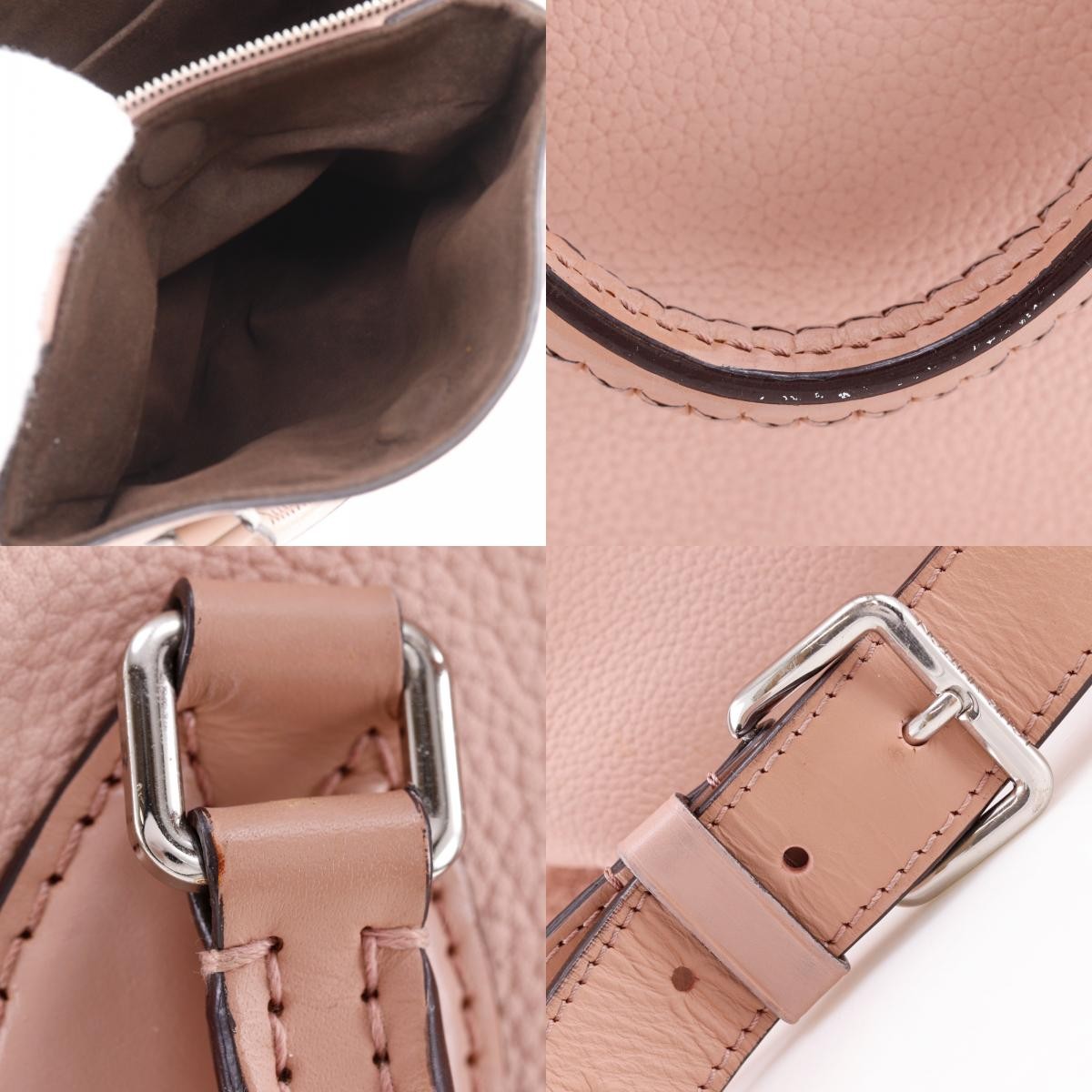 Louis Vuitton Haumea Mahina Leather Pink Leather Handbag (Pre-Owned)