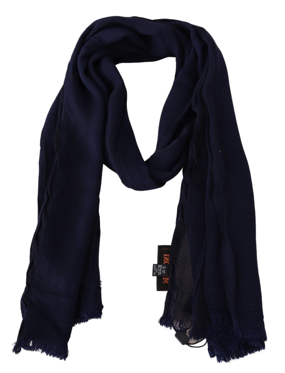 Missoni Blue Wool Knit Unisex Neck Wrap Men's Scarf