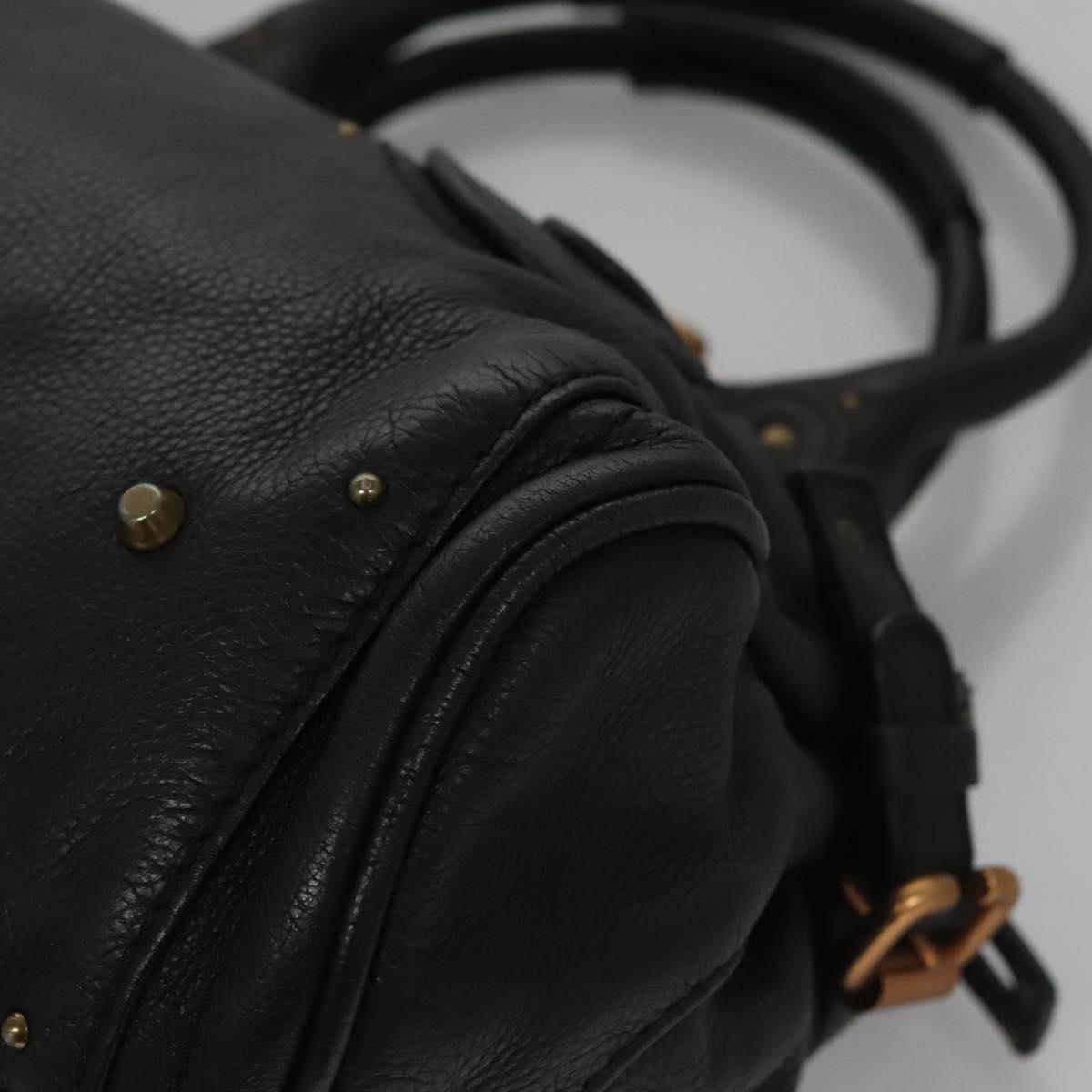 Chloé Paddington Black Leather Handbag (Pre-Owned)