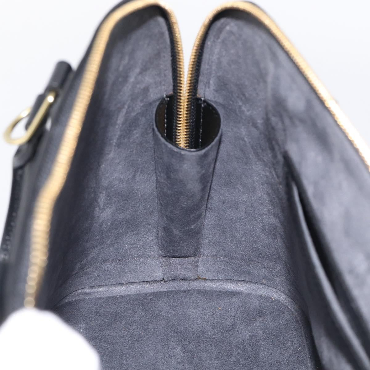 Louis Vuitton Alma Epi Leather Black Leather Handbag (Pre-Owned)