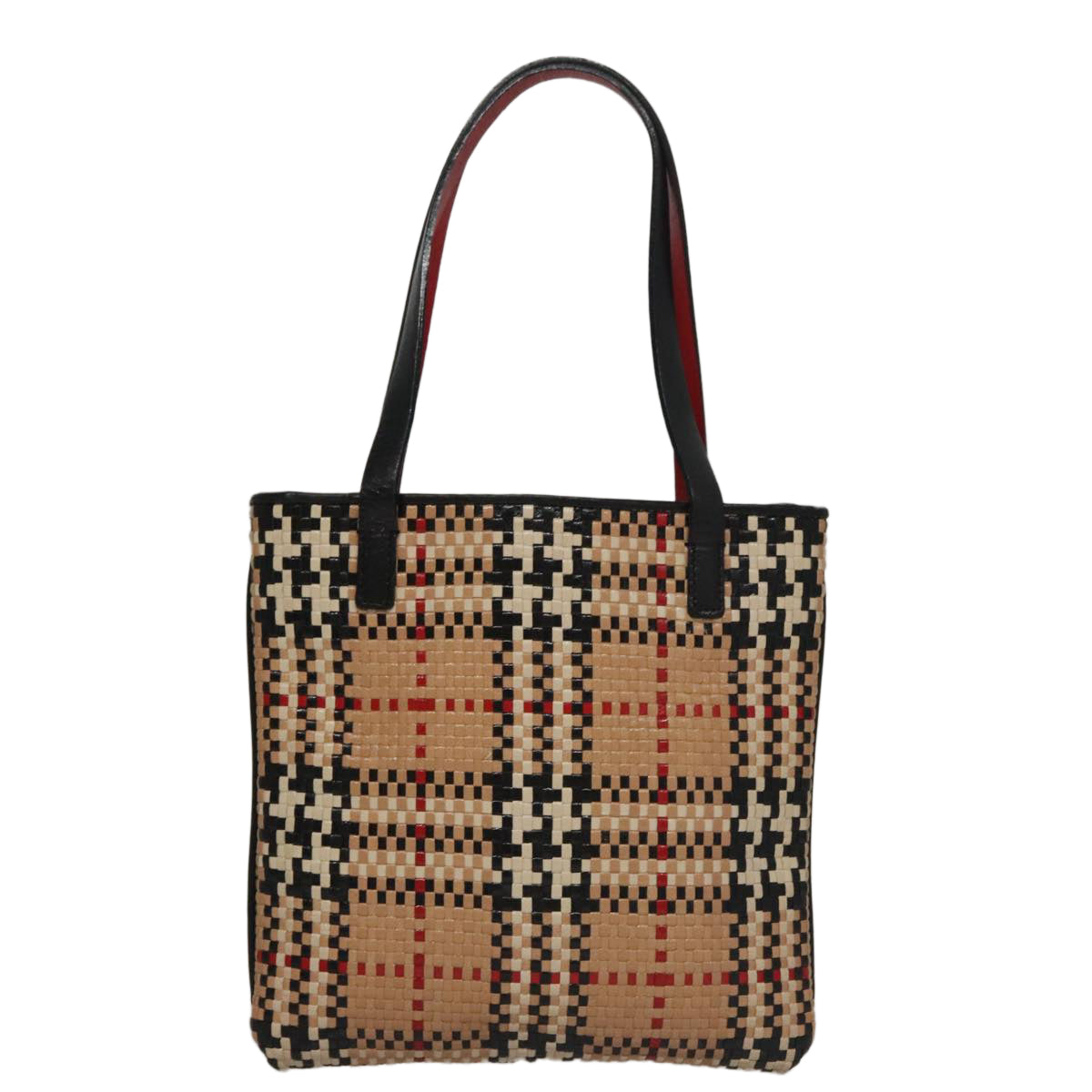 Burberry Blue Label Beige Leather Tote Bag (Pre-Owned)