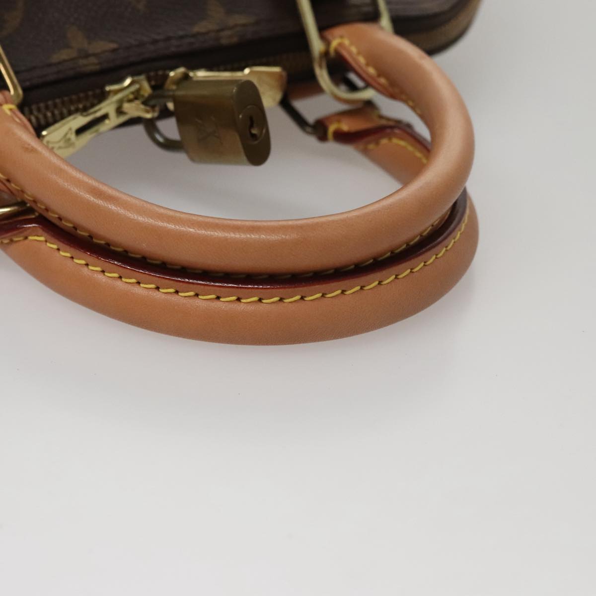 Louis Vuitton Alma Brown Canvas Handbag (Pre-Owned)