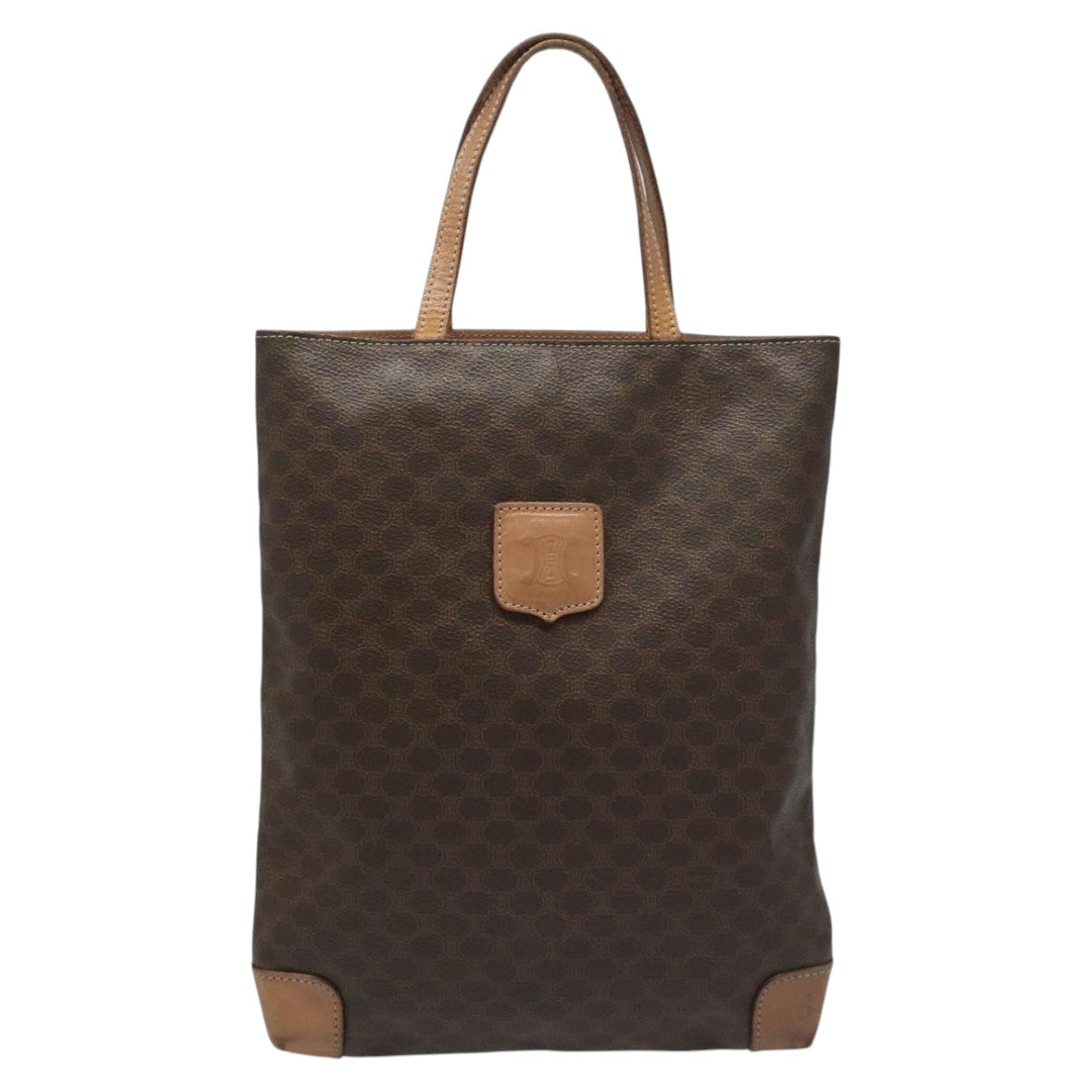Céline Macadam Brown Canvas Handbag (Pre-Owned)