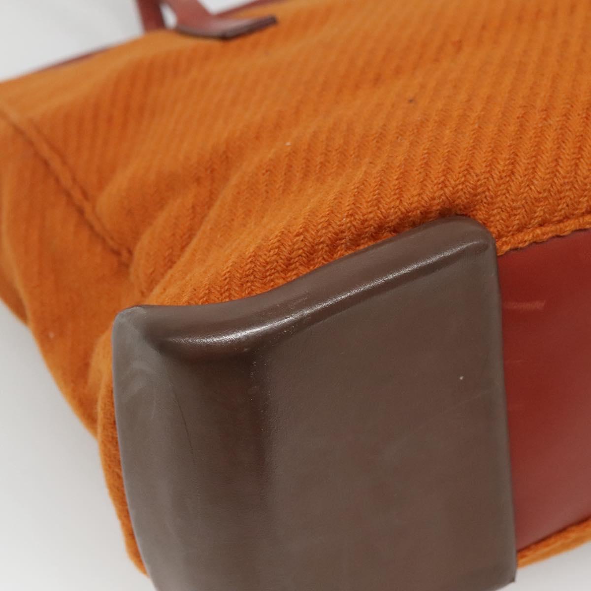 Prada Orange Cotton Tote Bag (Pre-Owned)