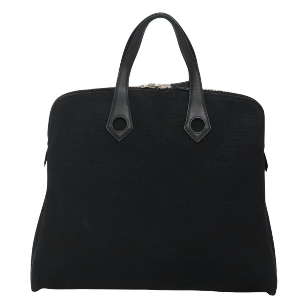Hermès Heeboo Black Canvas Handbag (Pre-Owned)