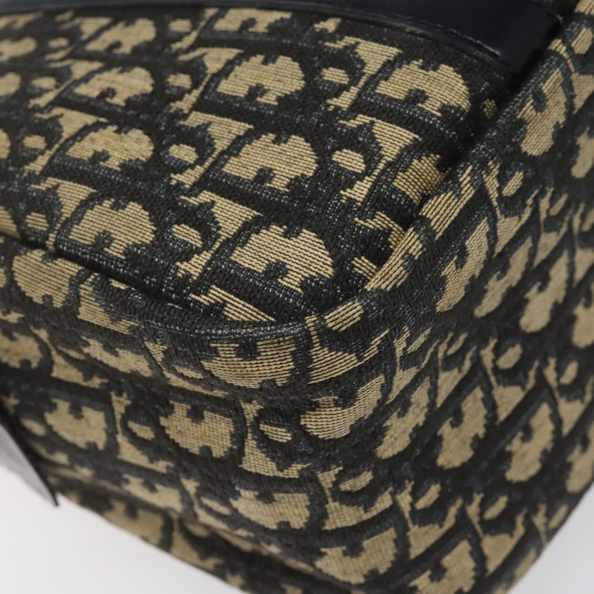 Dior Trotter Navy Canvas Handbag (Pre-Owned)