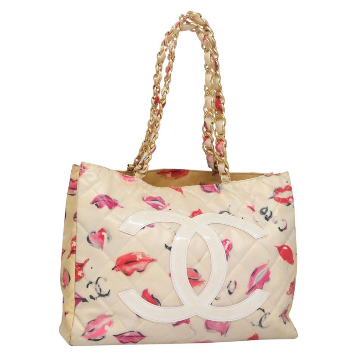Chanel Red Vinyl Tote Bag (Pre-Owned)