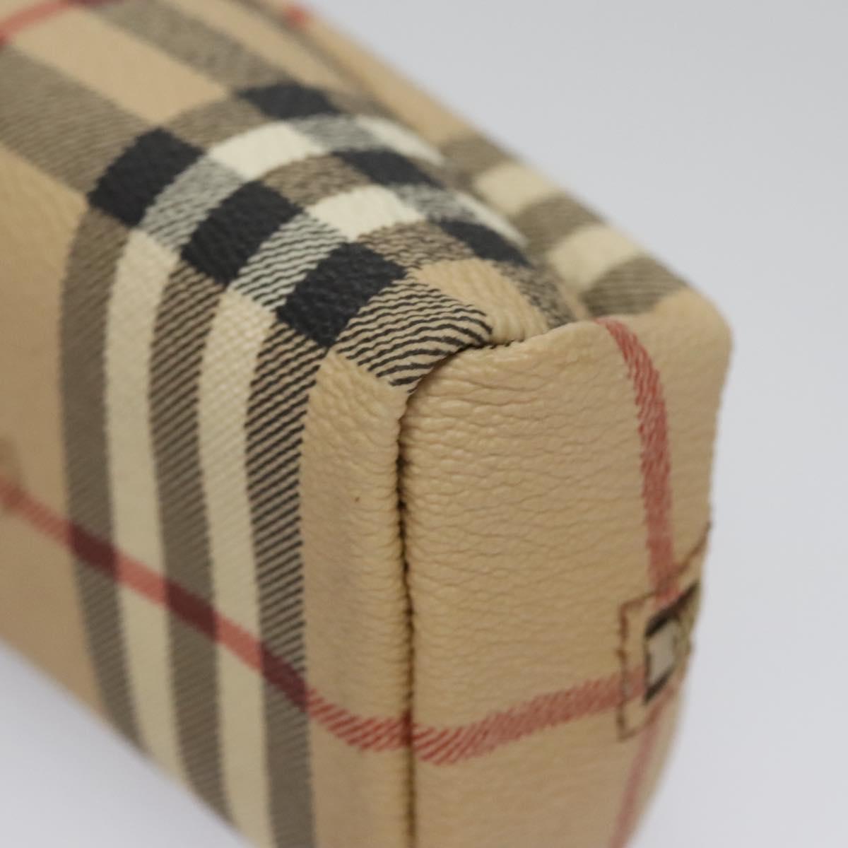 Burberry Nova Check Beige Canvas Clutch Bag (Pre-Owned)