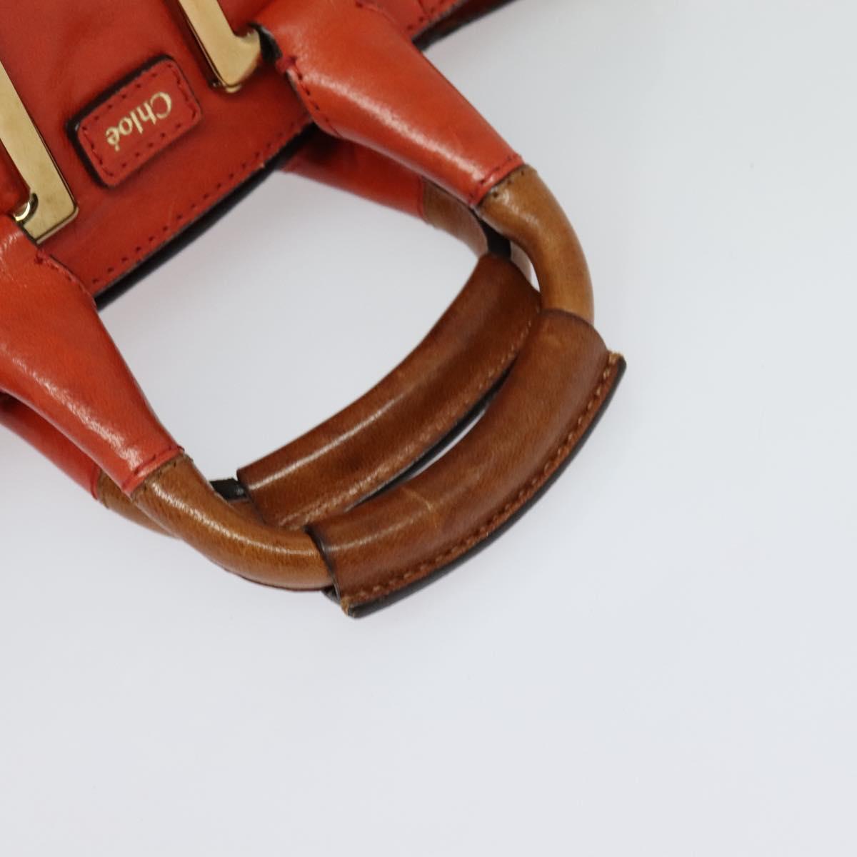Chloé Ethel Orange Leather Handbag (Pre-Owned)