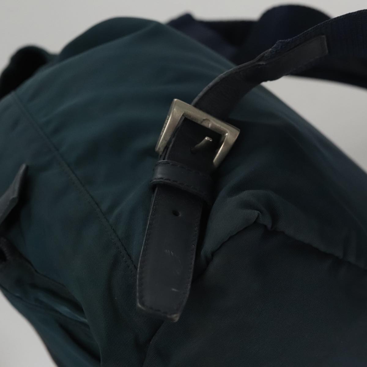 Prada Vela Khaki Synthetic Backpack Bag (Pre-Owned)