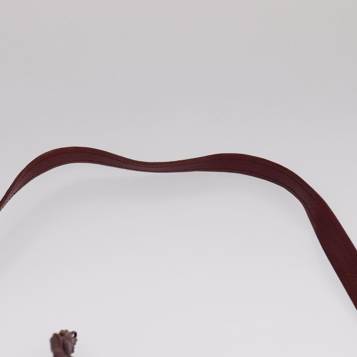 Cartier Must De Cartier Burgundy Leather Shoulder Bag (Pre-Owned)