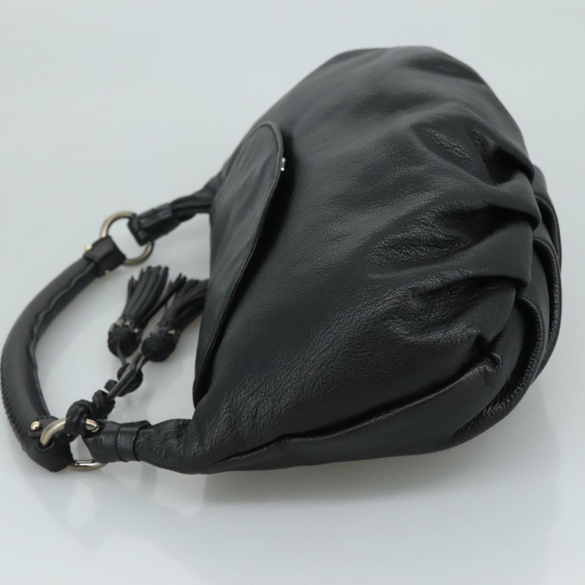 Salvatore Ferragamo Black Leather Handbag (Pre-Owned)