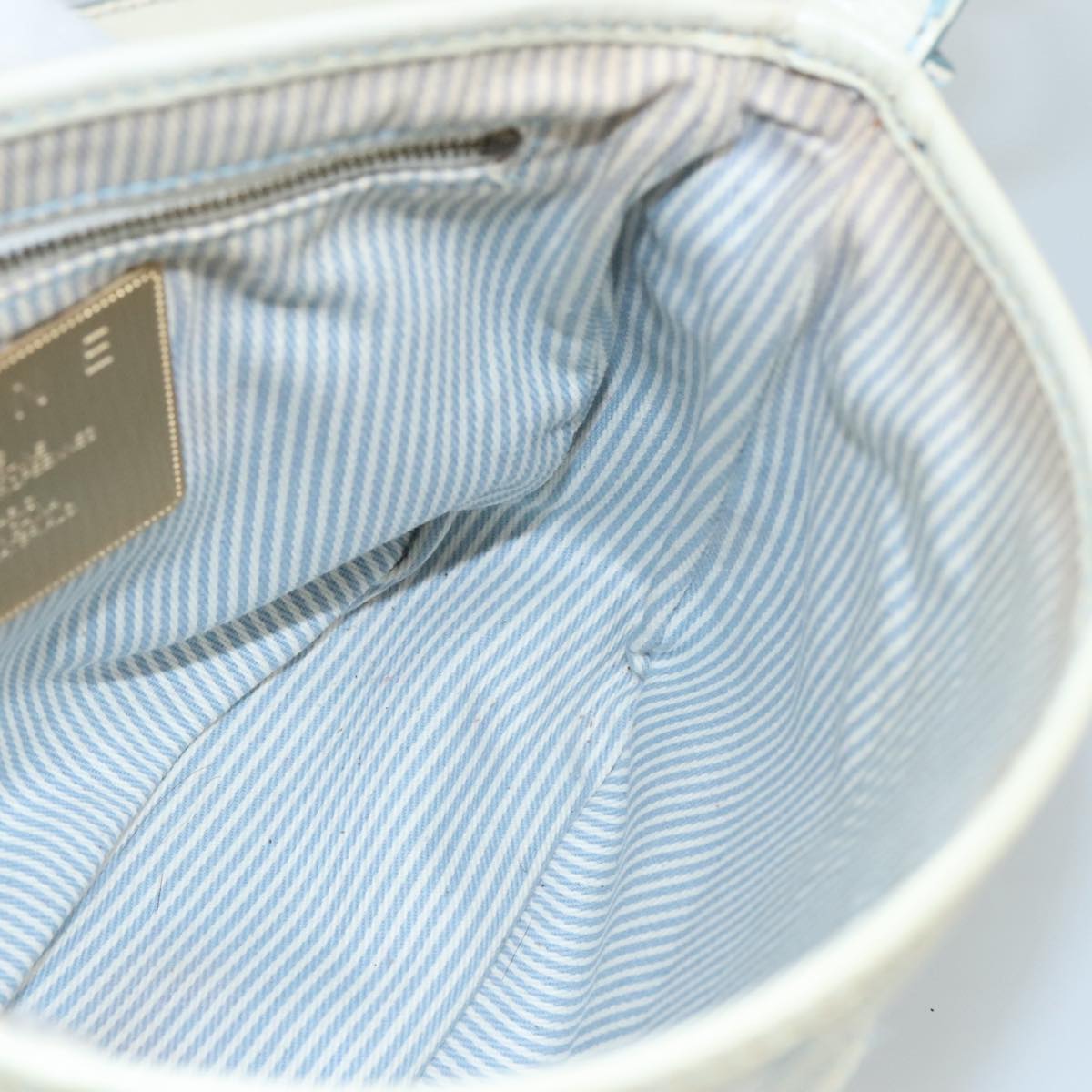 Céline Macadam Blue Canvas Shoulder Bag (Pre-Owned)