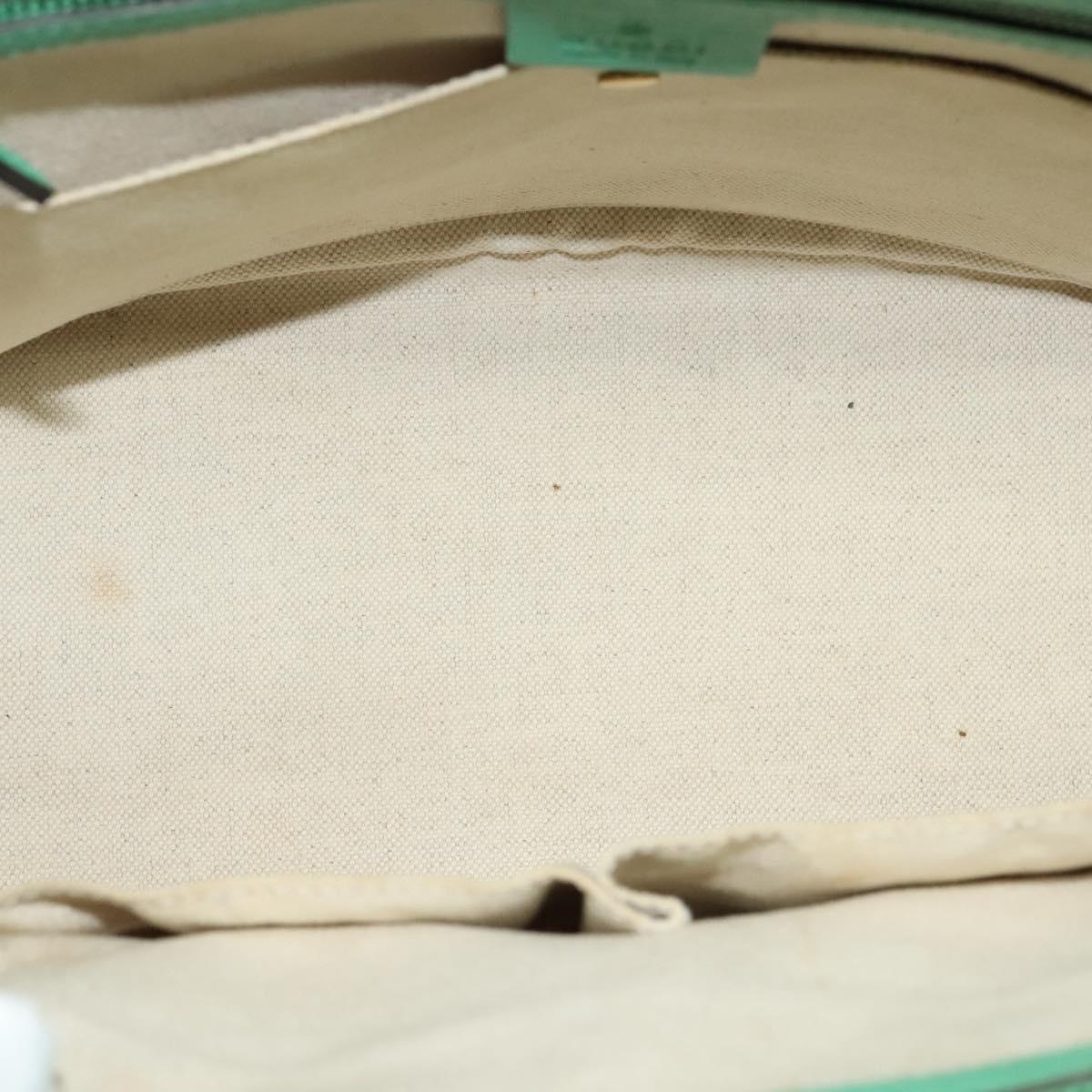 Gucci Britt Green Leather Handbag (Pre-Owned)