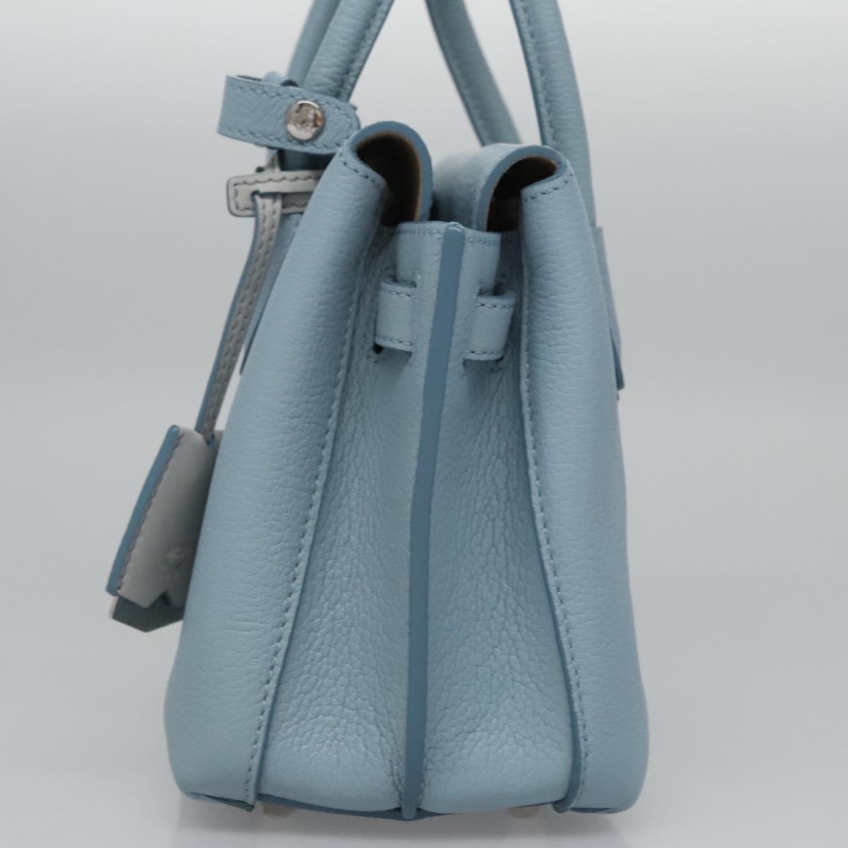 MCM Milla Blue Leather Handbag (Pre-Owned)