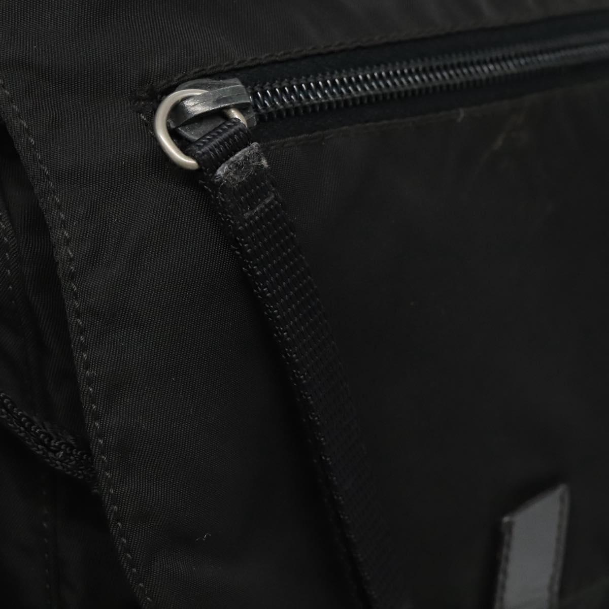 Prada Vela Black Synthetic Shoulder Bag (Pre-Owned)
