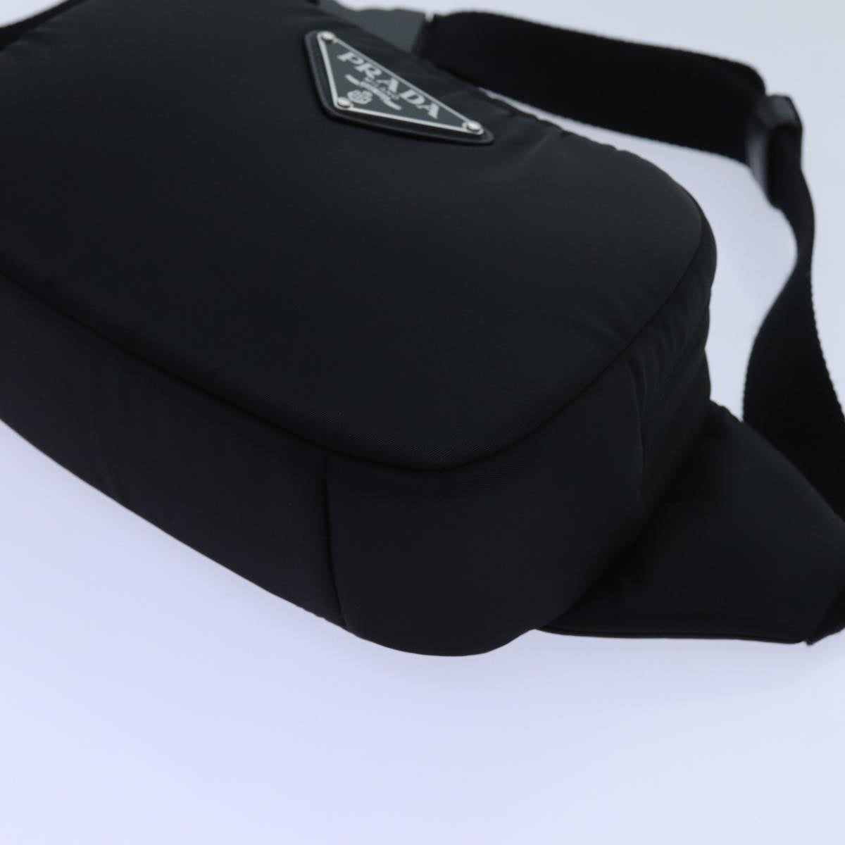 Prada Tessuto Black Synthetic Shoulder Bag (Pre-Owned)