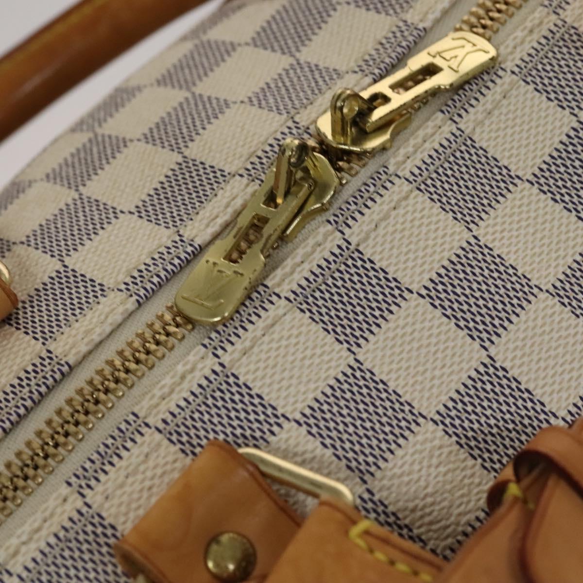 Louis Vuitton Keepall Bandouliere 55 White Canvas Travel Bag (Pre-Owned)