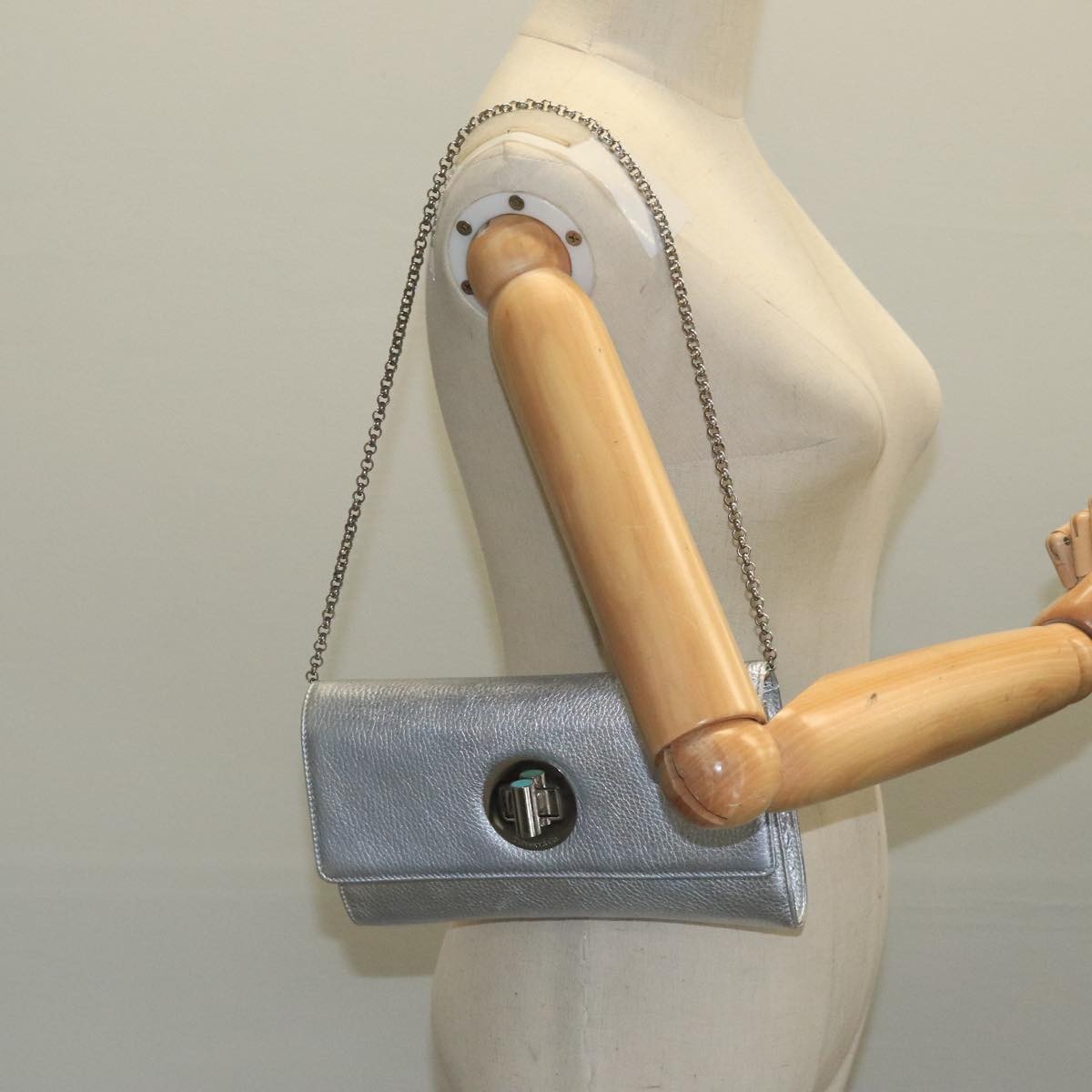 Tiffany & Co. Vintage Leather Silver Leather Shoulder Bag Bag (Pre-Owned)