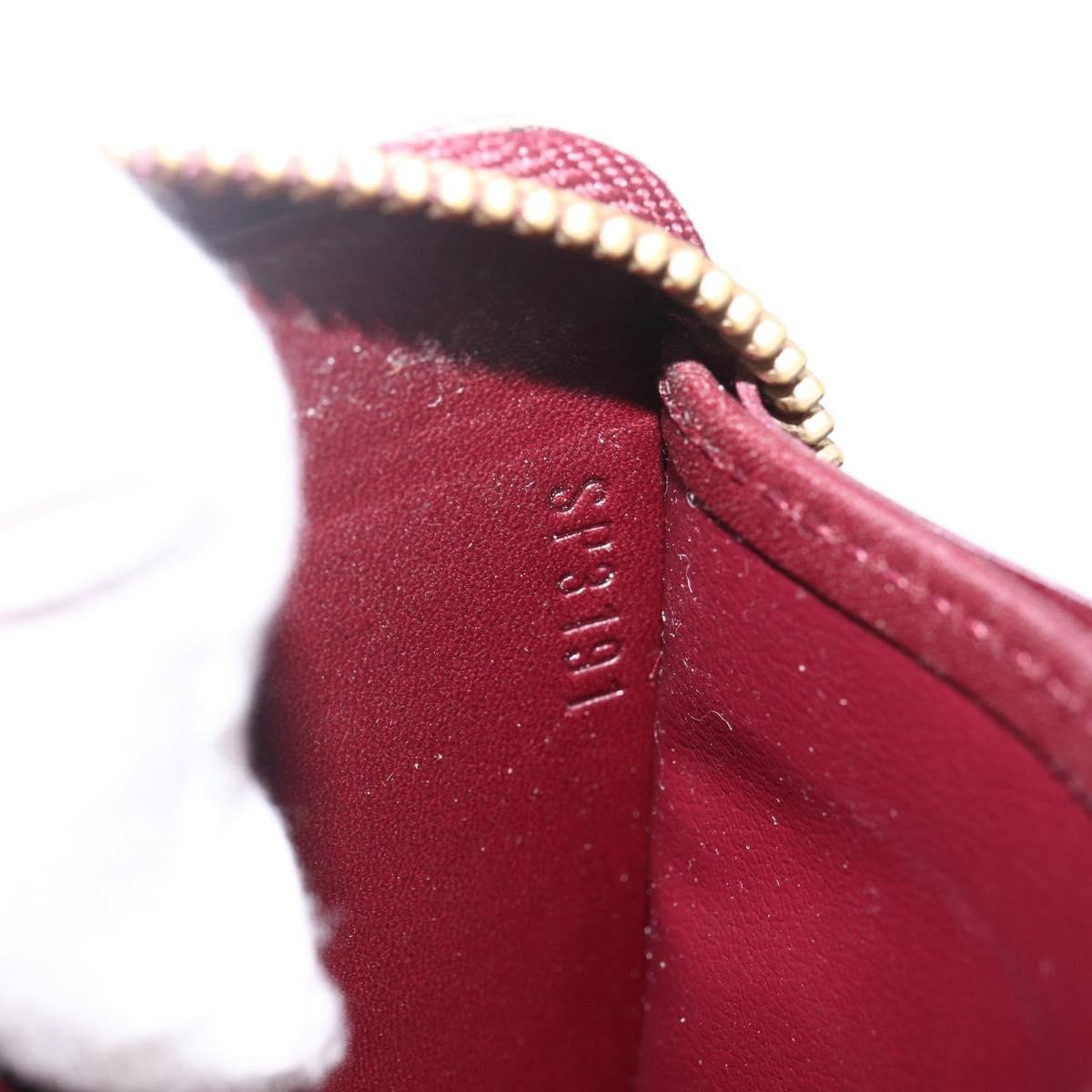 Louis Vuitton Zippy Leather Red Patent_Leather Wallets Accessory (Pre-Owned)