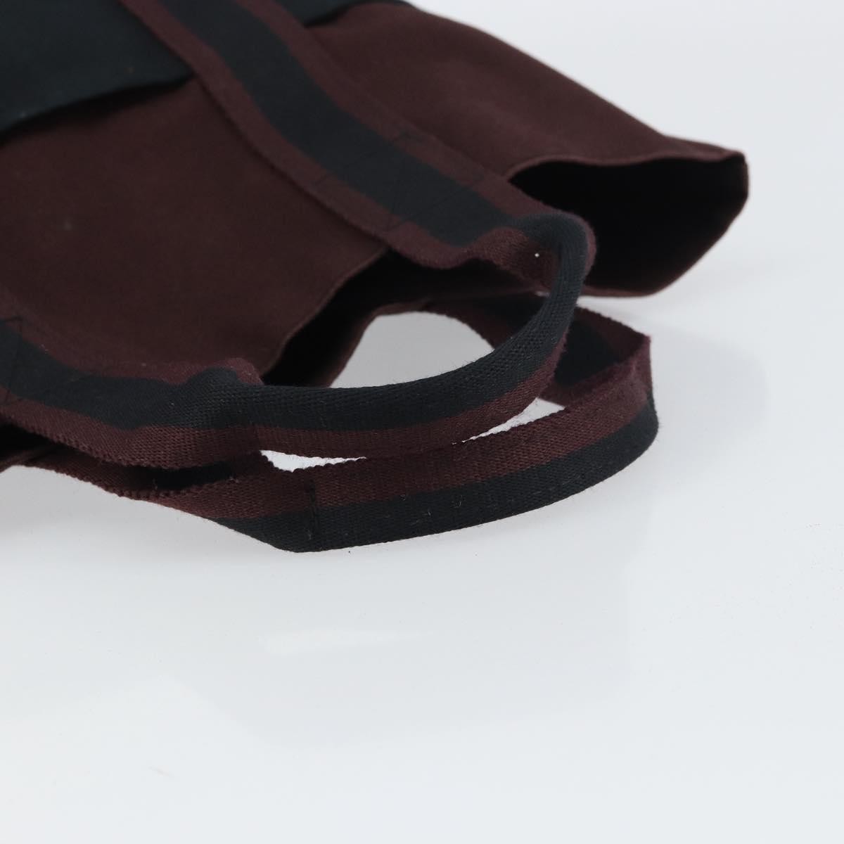 Hermes Fourre-Tout Herline Fourre-Tout Herline Burgundy Canvas Tote Bag Bag (Pre-Owned)