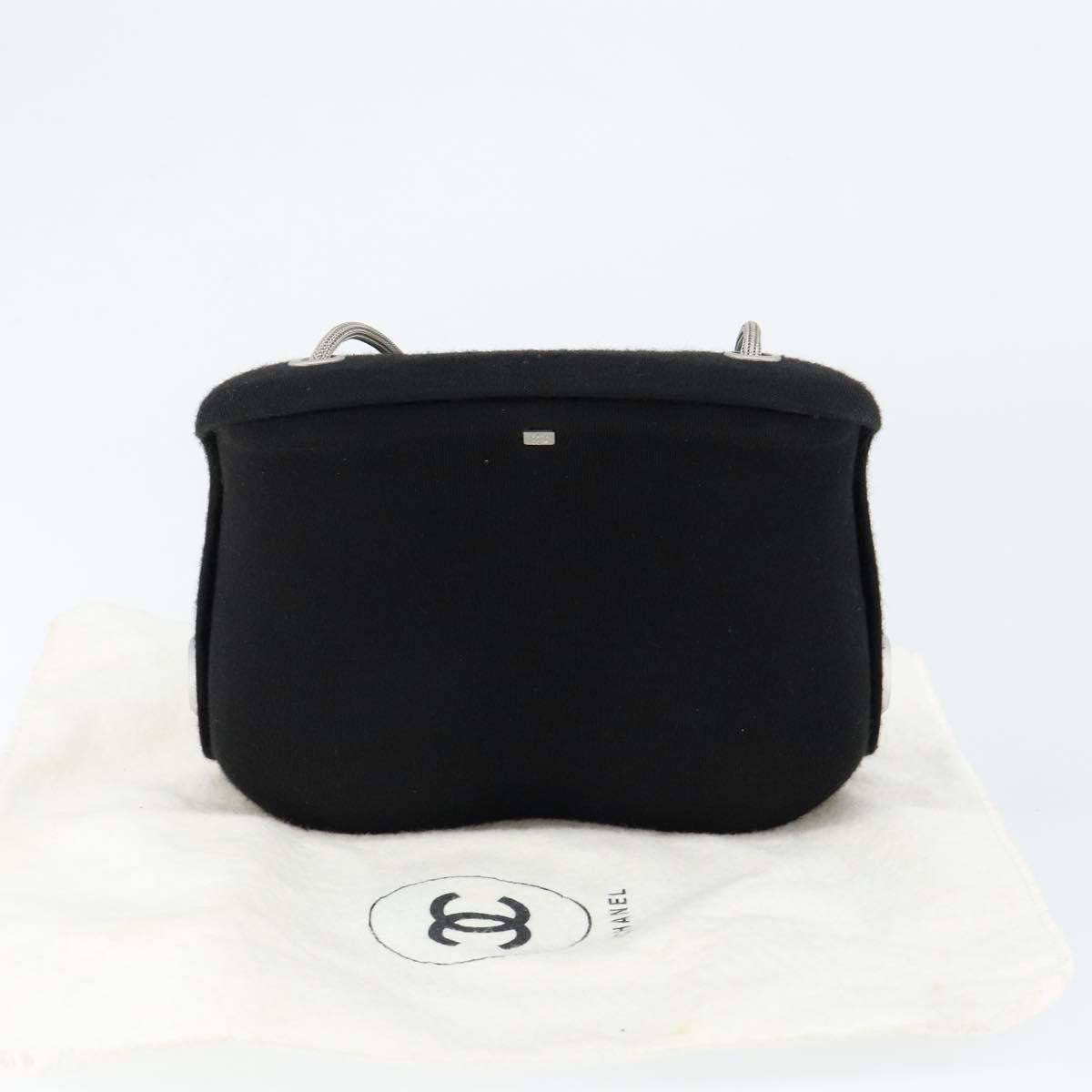 Chanel Millennium Jersey Black Cotton Shoulder Bag Bag (Pre-Owned)