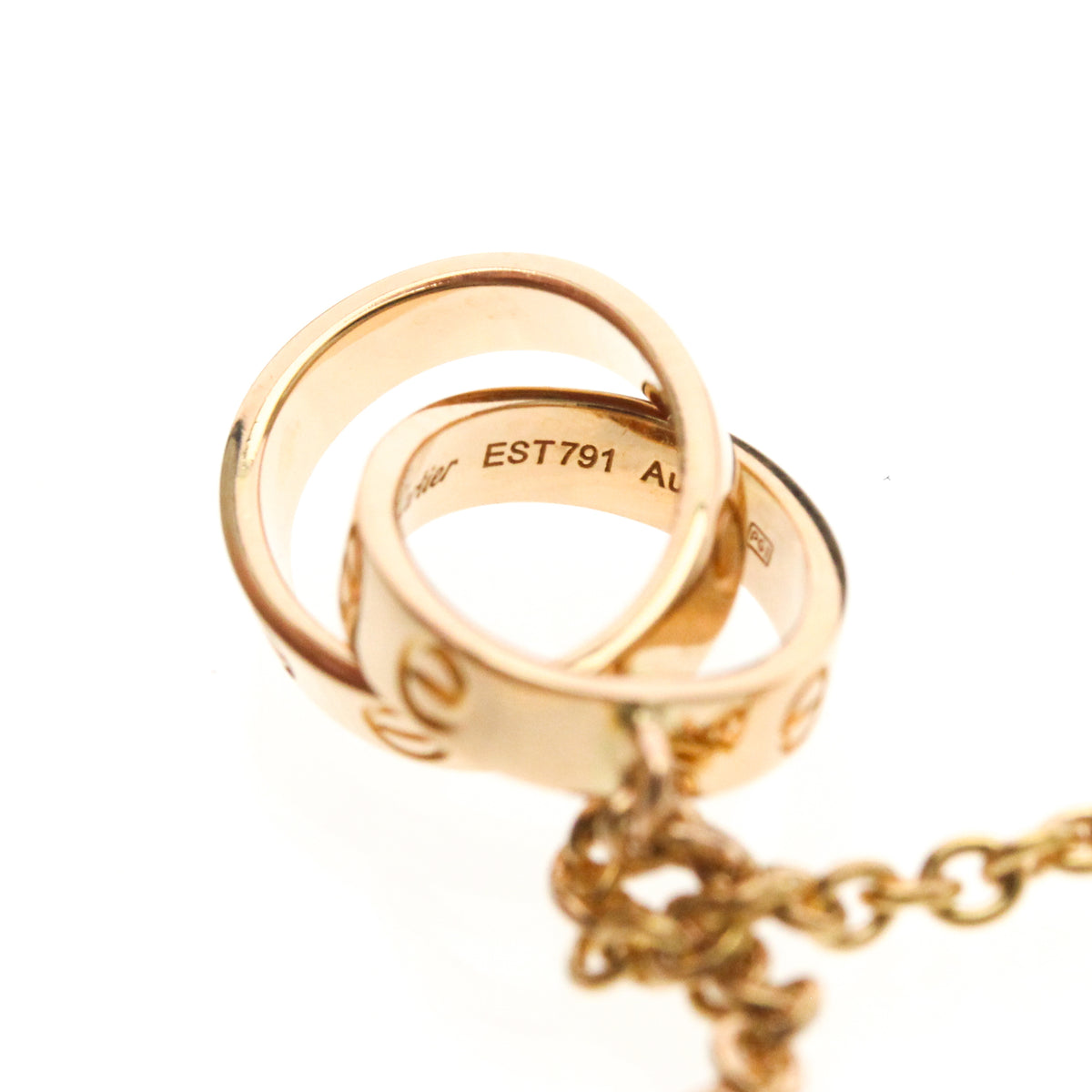 Cartier Baby Love 18K Pink Gold Gold Pink_Gold Necklace Jewelry (Pre-Owned)