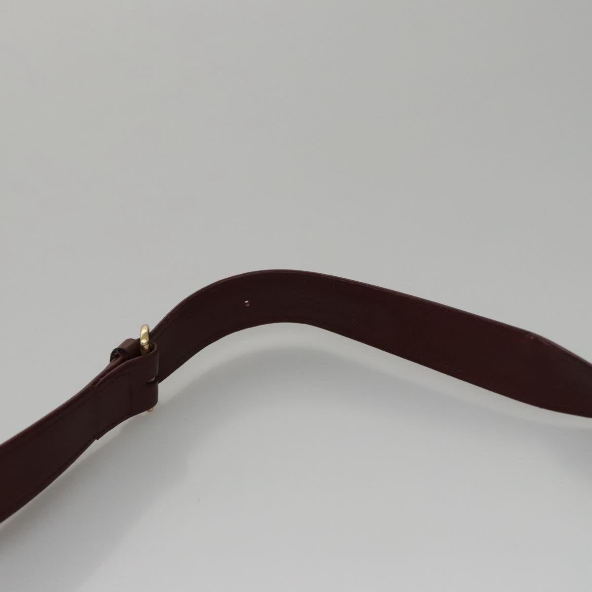 Cartier Must De Cartier Burgundy Leather Shoulder Bag (Pre-Owned)