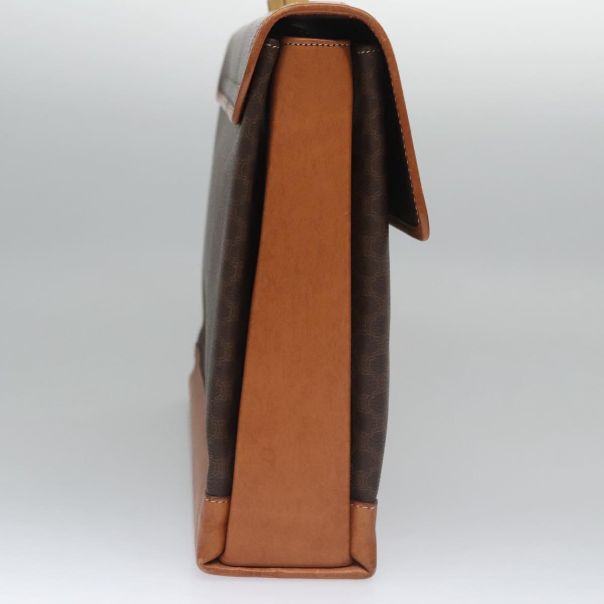Céline Macadam Brown Canvas Briefcase Bag (Pre-Owned)