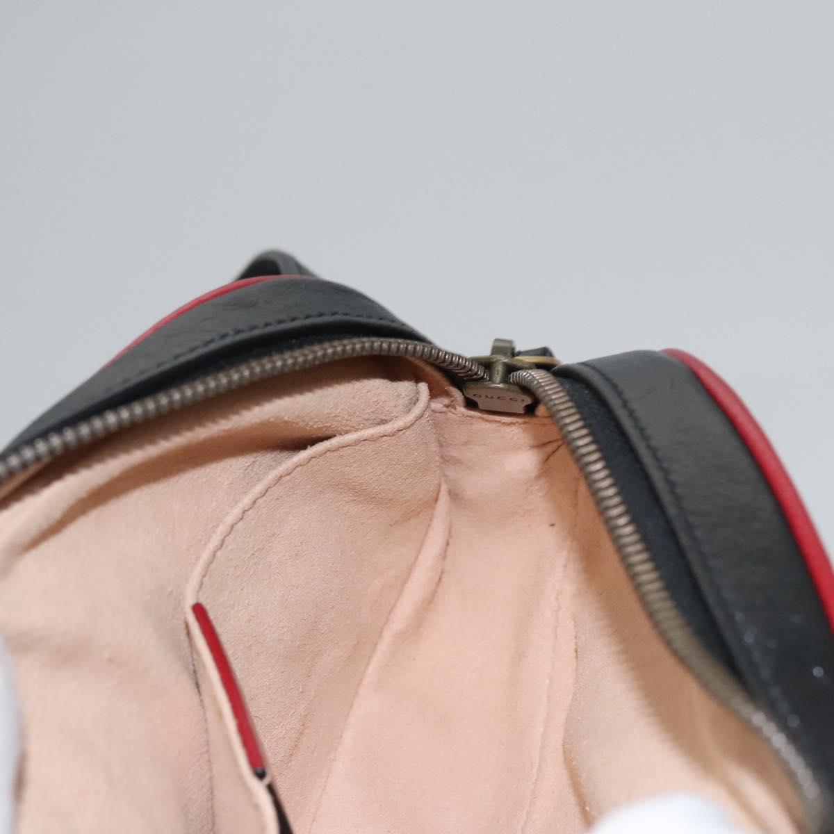 Gucci Marmont Black Leather Clutch Bag (Pre-Owned)
