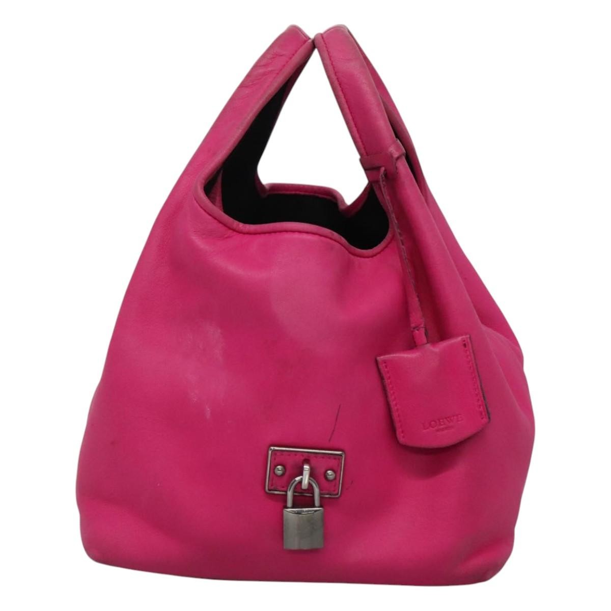Loewe Vintage Leather Pink Leather Handbag (Pre-Owned)