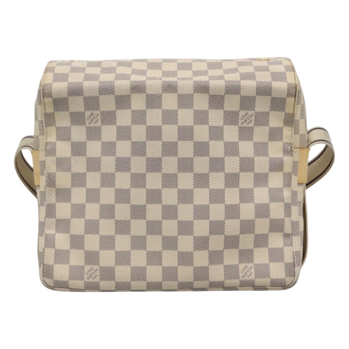 Louis Vuitton Naviglio Beige Canvas Shoulder Bag (Pre-Owned)