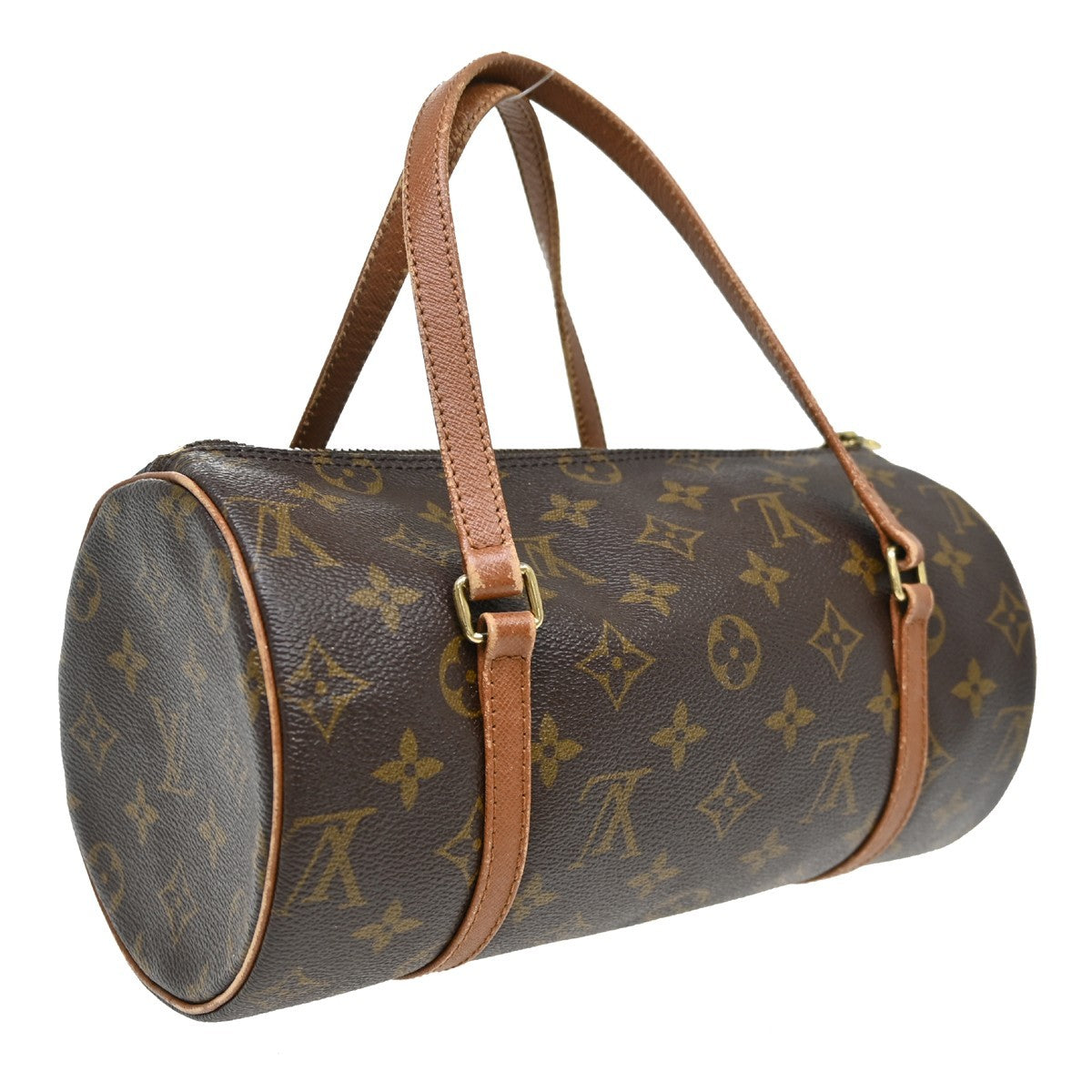 Louis Vuitton Papillon Monogram Canvas Brown Canvas Handbag (Pre-Owned)