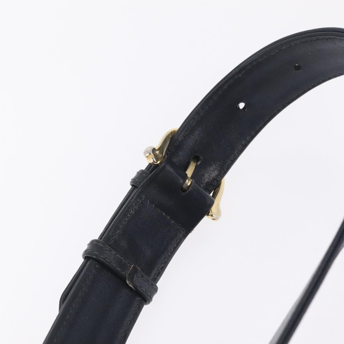 Celine Shoulder Leather Navy Leather Shoulder Bag Bag (Pre-Owned)