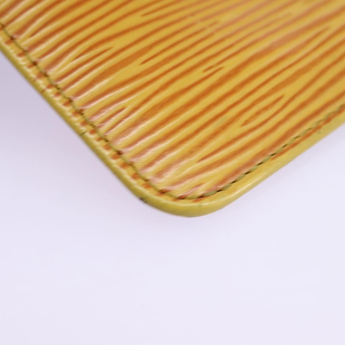 Louis Vuitton Pochette Clés Yellow Leather Wallet (Pre-Owned)