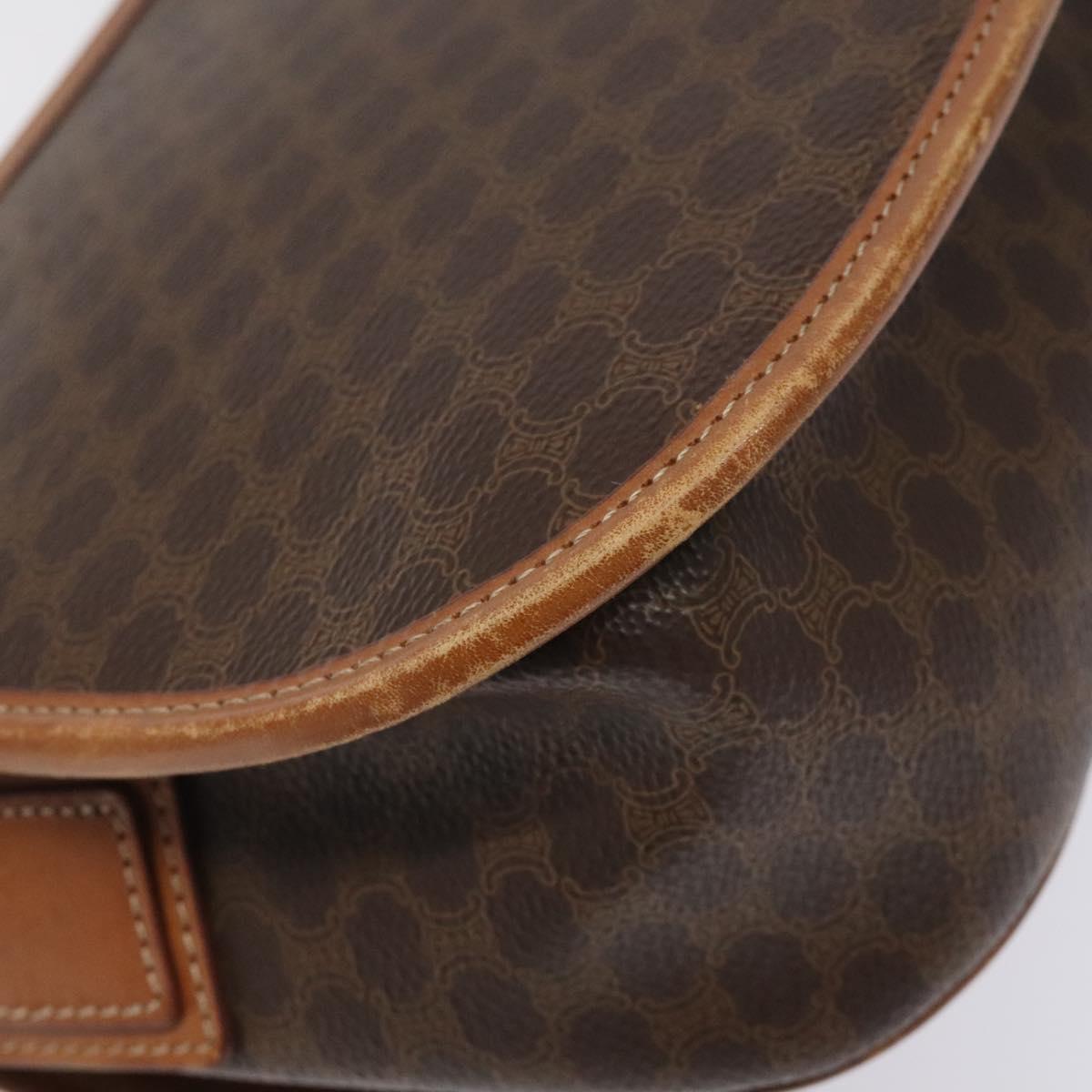 Céline Macadam Brown Canvas Shoulder Bag (Pre-Owned)