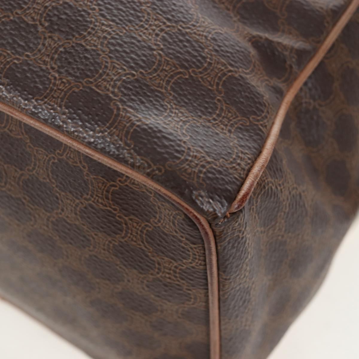 Celine Vintage Macadam Canvas Brown Canvas Backpack Bag (Pre-Owned)