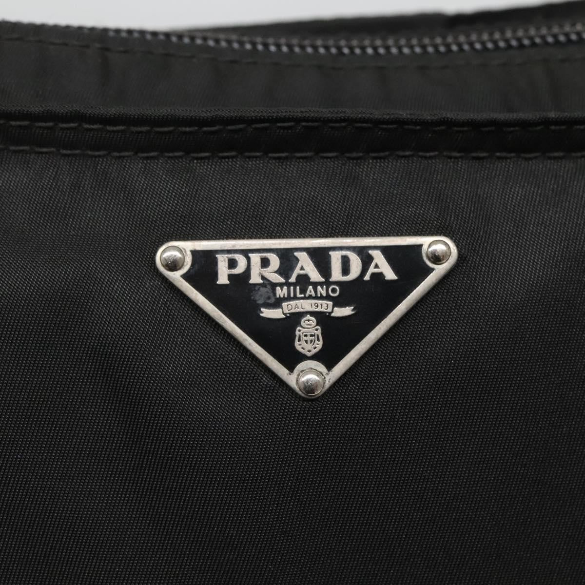 Prada Flat Messenger Tessuto Black Nylon Shoulder Bag Bag (Pre-Owned)