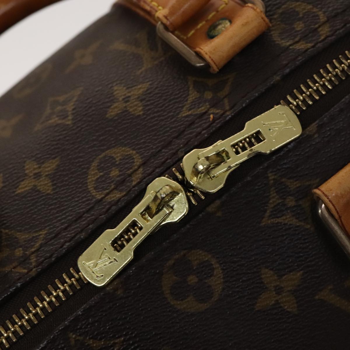 Louis Vuitton Keepall 45 Brown Canvas Travel Bag (Pre-Owned)