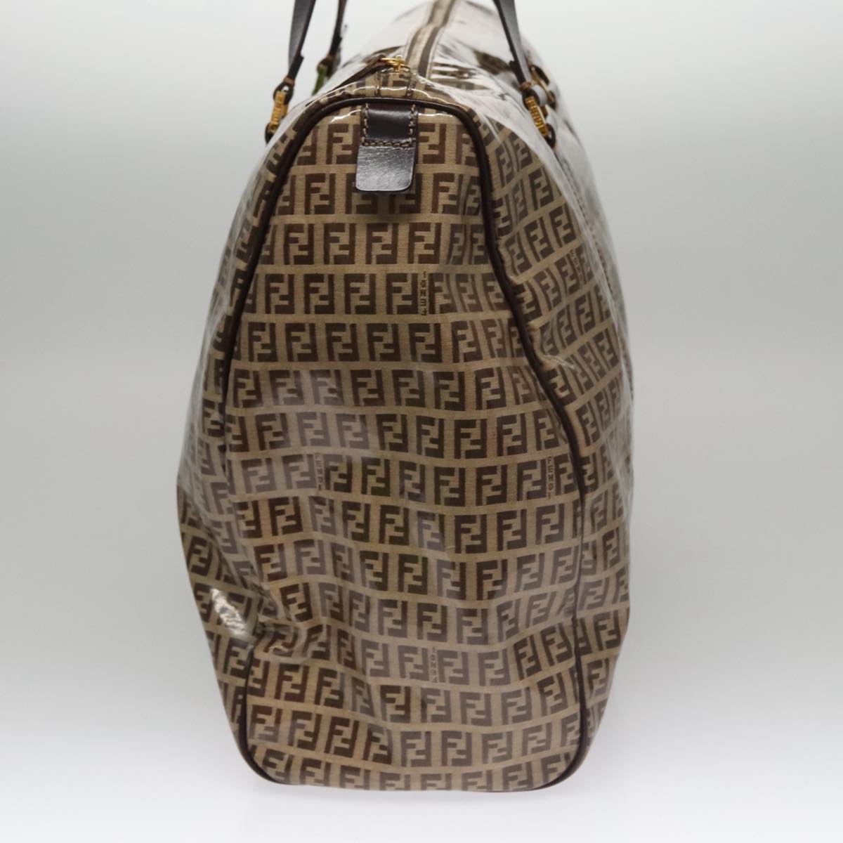 Fendi Zucchino Brown Canvas Travel Bag (Pre-Owned)
