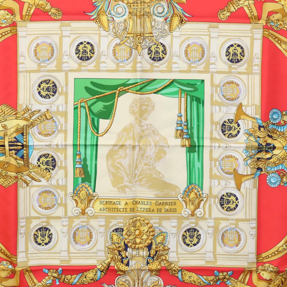 Hermès Red Silk Scarf (Pre-Owned)