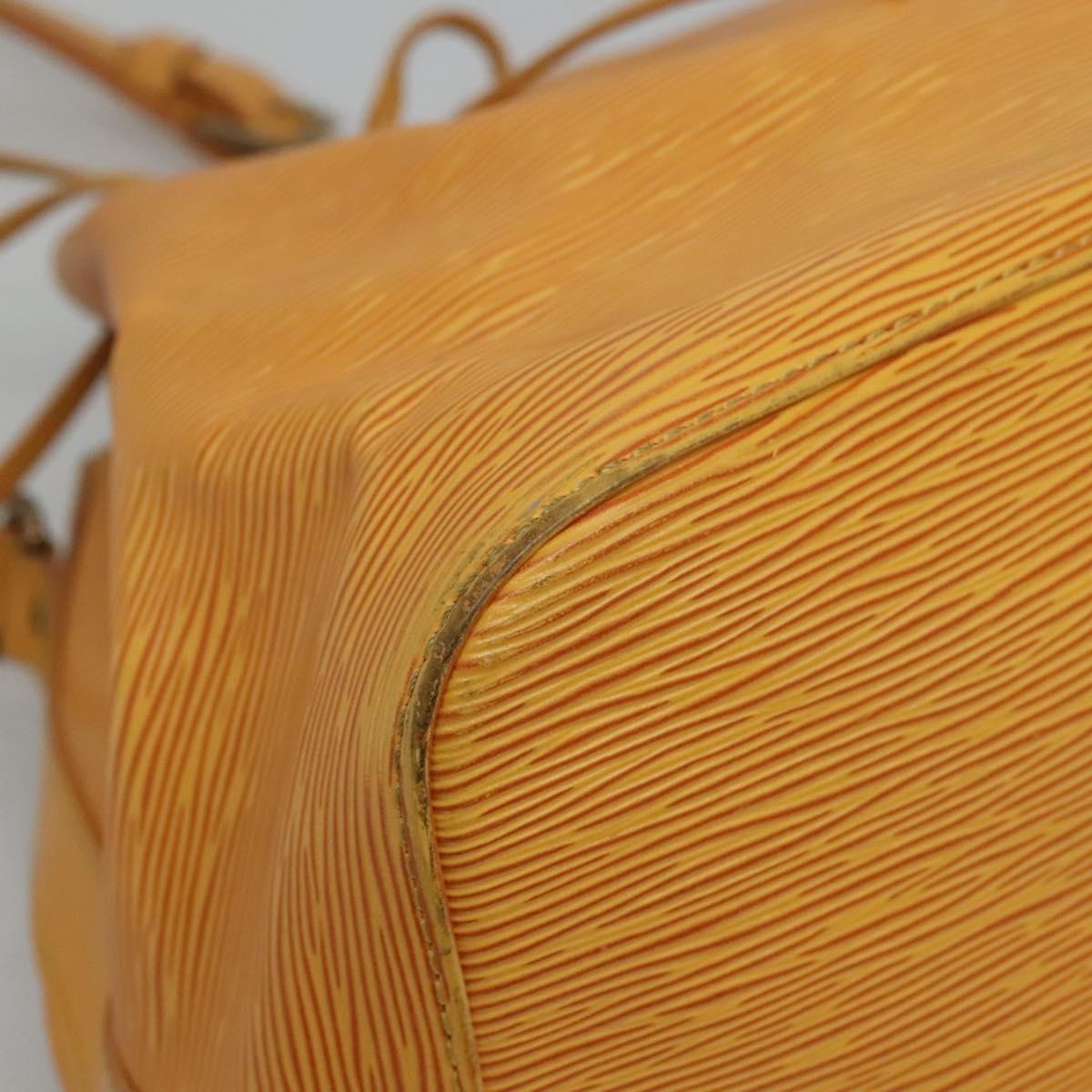 Louis Vuitton Petit Noé Yellow Leather Shoulder Bag (Pre-Owned)
