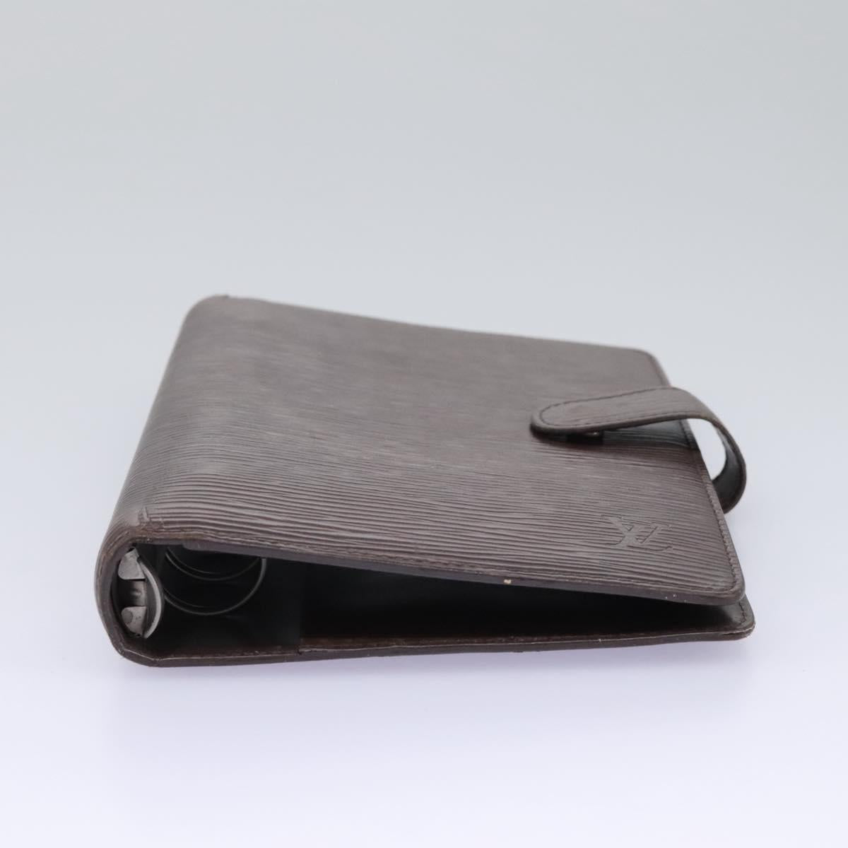 Louis Vuitton Couverture Agenda Fonctionnel Mm Brown Leather Wallet (Pre-Owned)