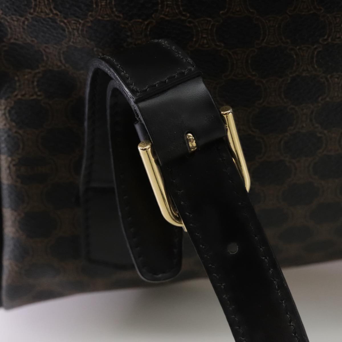 Céline Macadam Brown Canvas Backpack Bag (Pre-Owned)