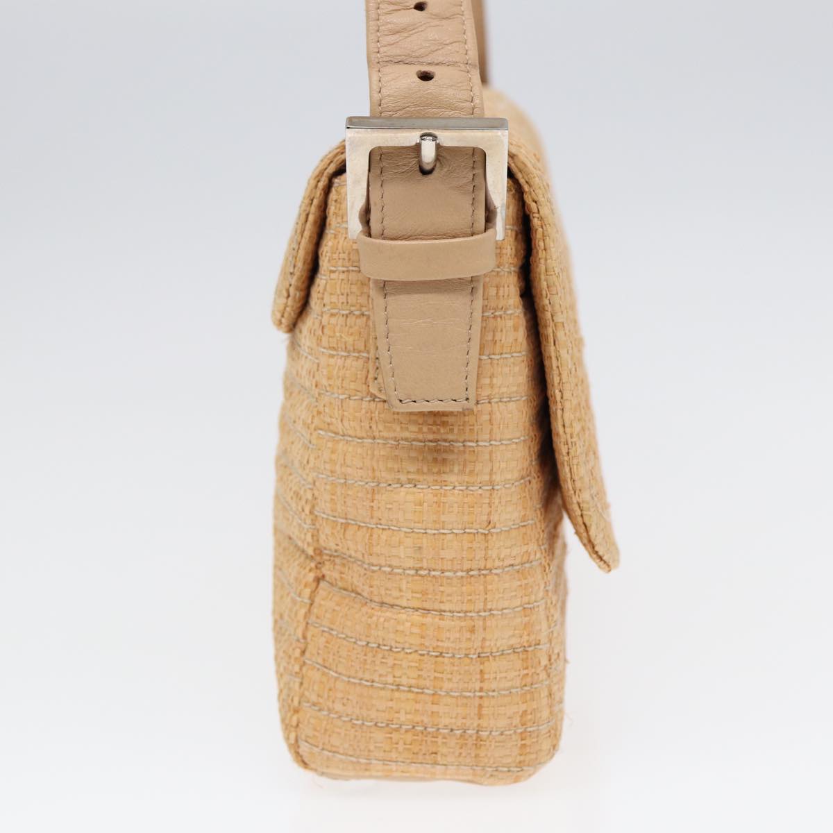 Bally Beige Canvas Shoulder Bag (Pre-Owned)