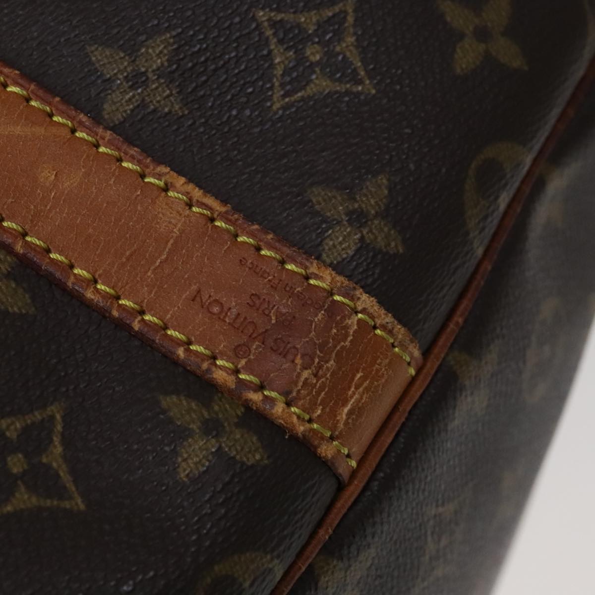 Louis Vuitton Keepall Bandoulière 60 Brown Canvas Travel Bag (Pre-Owned)