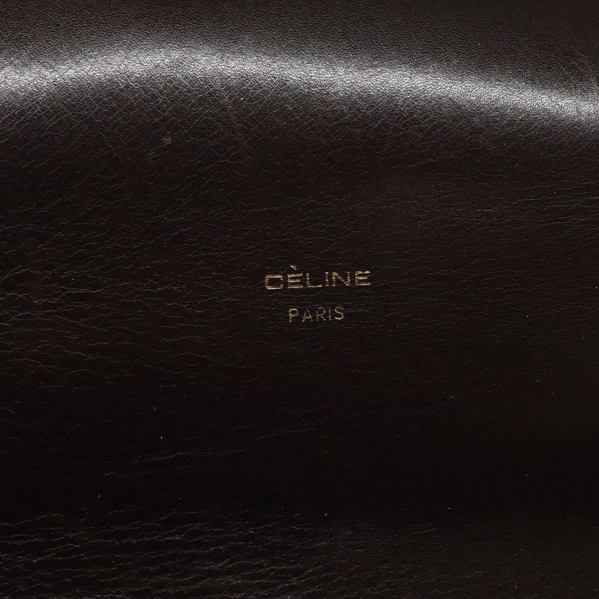 Céline Sulky Brown Canvas Shoulder Bag (Pre-Owned)