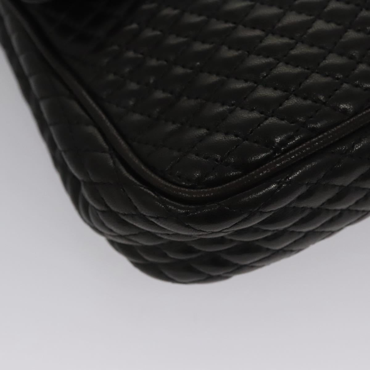 Bally Black Leather Shoulder Bag (Pre-Owned)