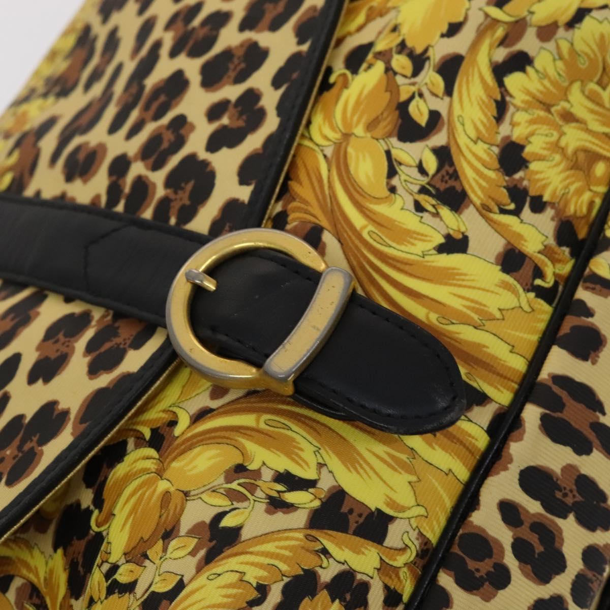 Versace - Yellow Canvas Shoulder Bag (Pre-Owned)