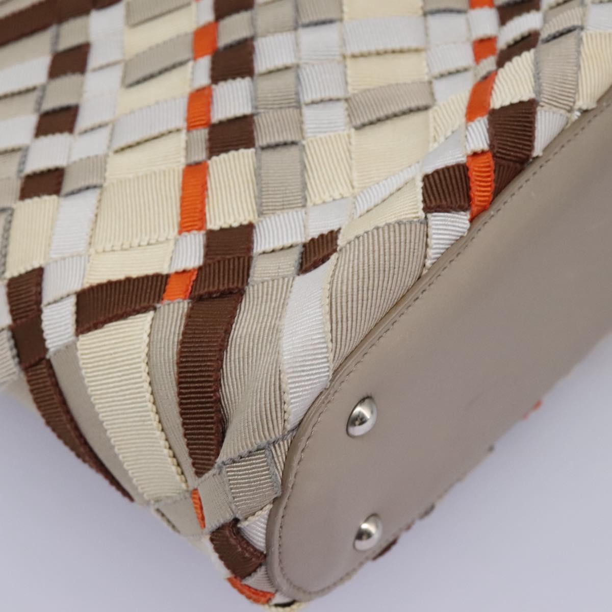 Salvatore Ferragamo Woven Multicolour Canvas Tote Bag (Pre-Owned)